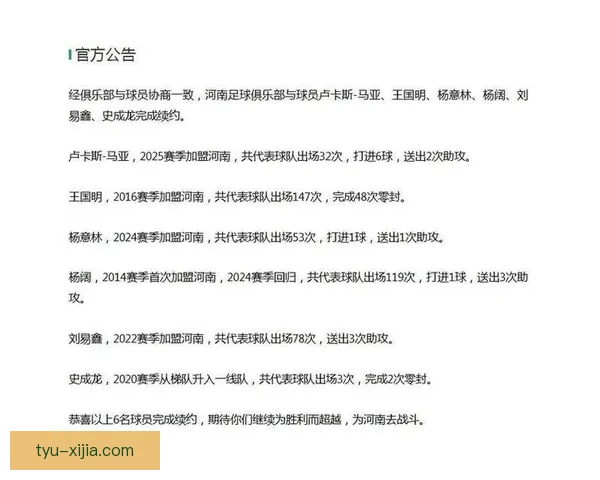 古斯塔沃等六将加盟河南队官宣